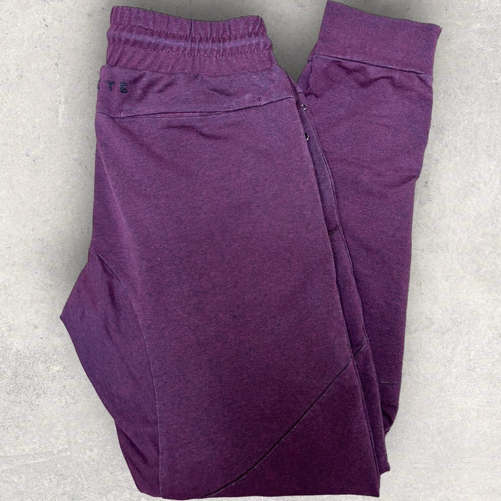 Alphalete Joggers Pants Mens Medium Solid Maroon Athletic Gym Performance
